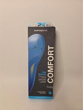 Superfeet Unisex Thin Comfort Running Insoles Size D